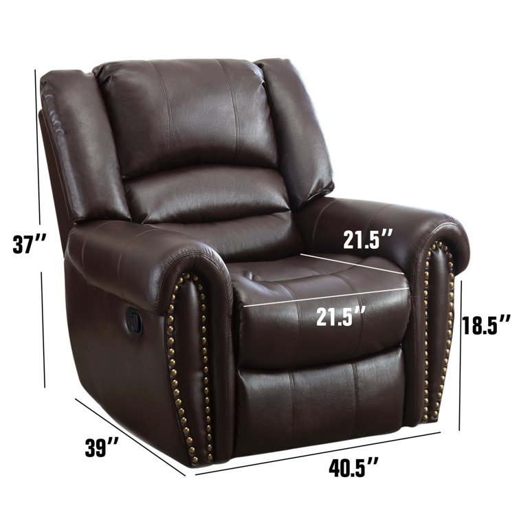 Linley Leatherette Manual Standard Recliner by Urban Recliner - Image 2