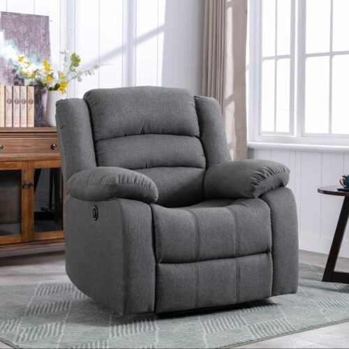 Urban Modern and Super Soft Overstuffed Power Recliner with Padded Armrest By Urban Recliner