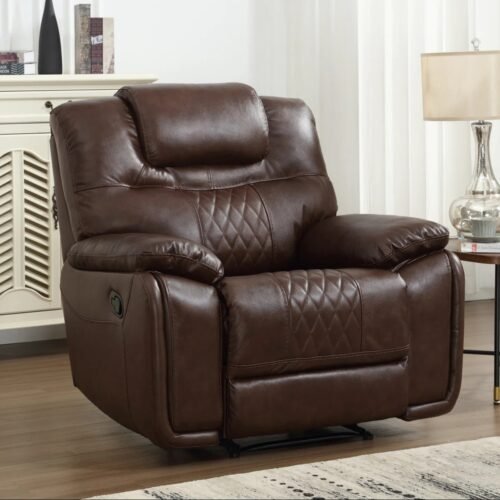 Premium Top Grain Leather Manual Recliner Chair – Jepuam by Urban Recliner