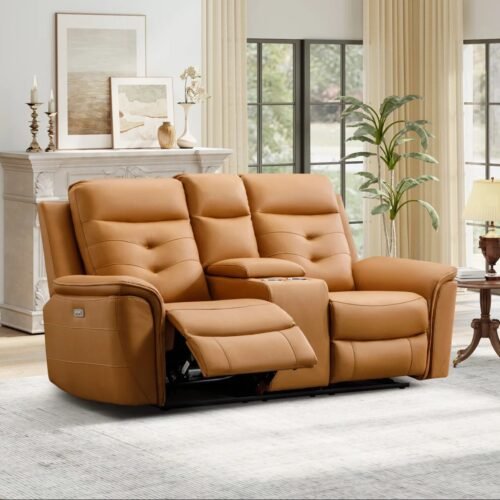Alteo 2 Seater Faux Leather Power Recliner Sofa by Urban Recliner
