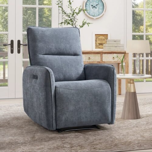 Bonin Upholstered Power Recliner with Dual USB Ports by Urban Recliner