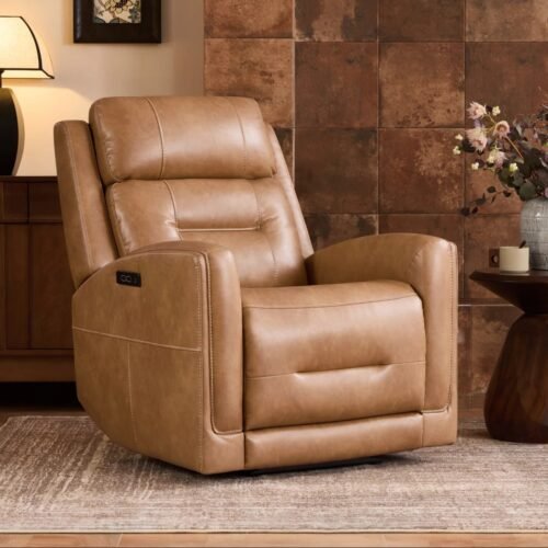 Dual Motor Zero Wall Vegan Leather Power Recliner with Power Headrest by Urban Recliner
