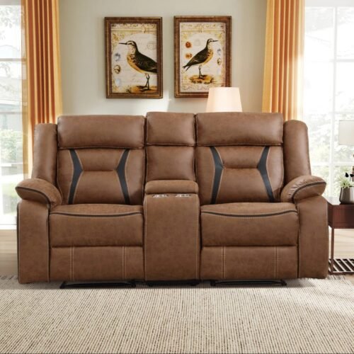 Fordwich 2 Seater Manual Recliner Sofa with Console by Urban Recliner
