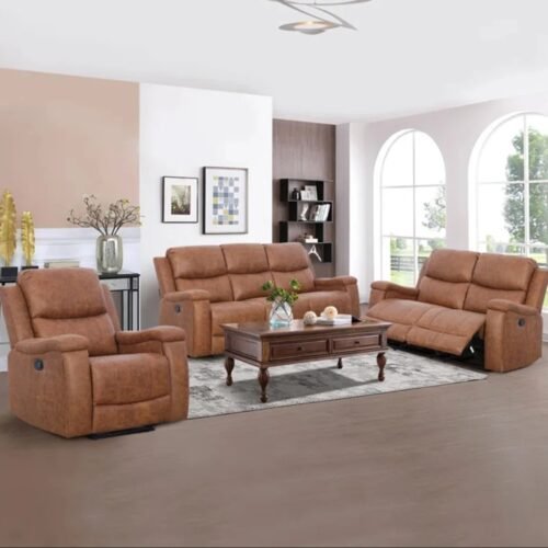 keston 3-Piece Manual Living Room Set with Built-in Cup Holder by Urban Recliner