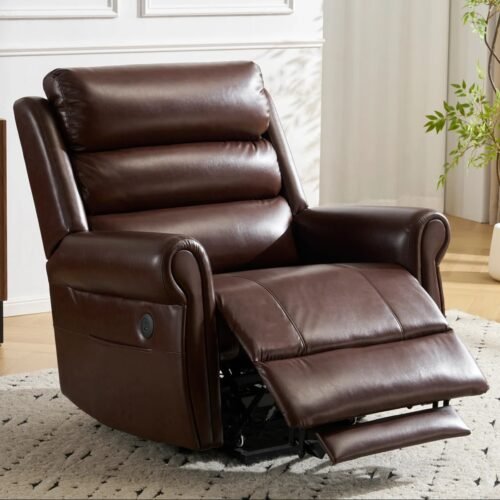 Valerio Modern Genuine Leather Power Recliner Chair by Urban Recliner