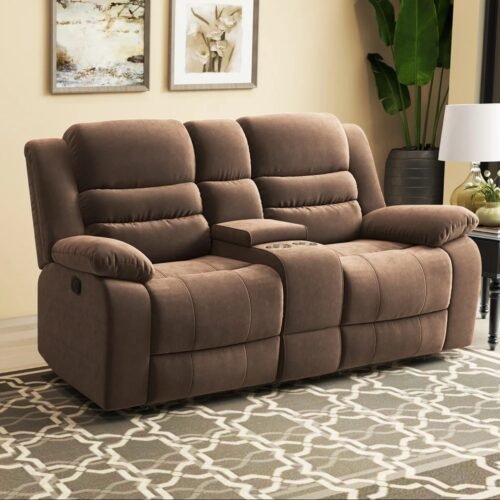 Toshiaki 2 Seater Microfiber Manual Recliner Sofa by Urban Recliner